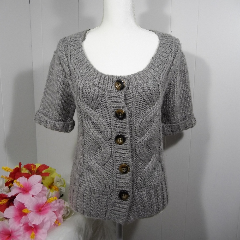 Anthropologie/ Kenji short sleeve cardigan size M